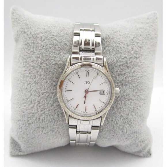 Women TFX by Bulova Quartz WR Analog 26mm Round Watch (H870) "New Battery" - Picture 1 of 10